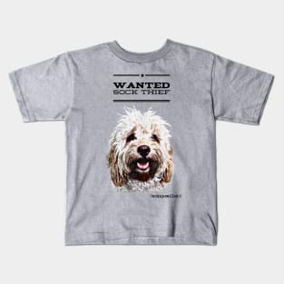 Cockapoo / Doodle Dog Sock Thief Kids T-Shirt